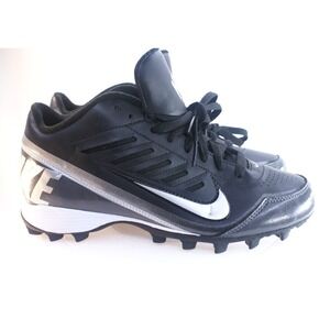 Nike Landshark Mens Football Cleats Black Silver 511292-009 Size 7.5